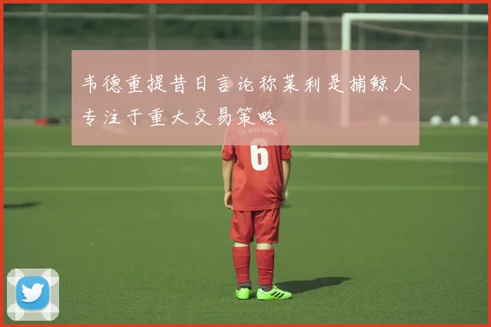 韦德重提昔日言论称莱利是捕鲸人专注于重大交易策略