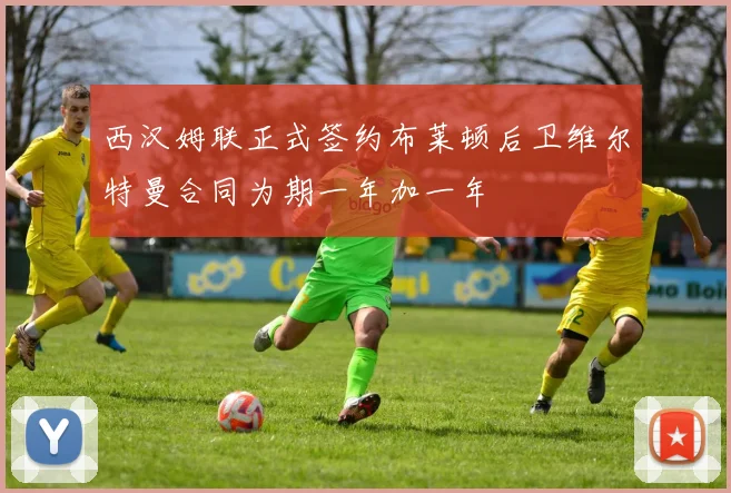 西汉姆联正式签约布莱顿后卫维尔特曼合同为期一年加一年